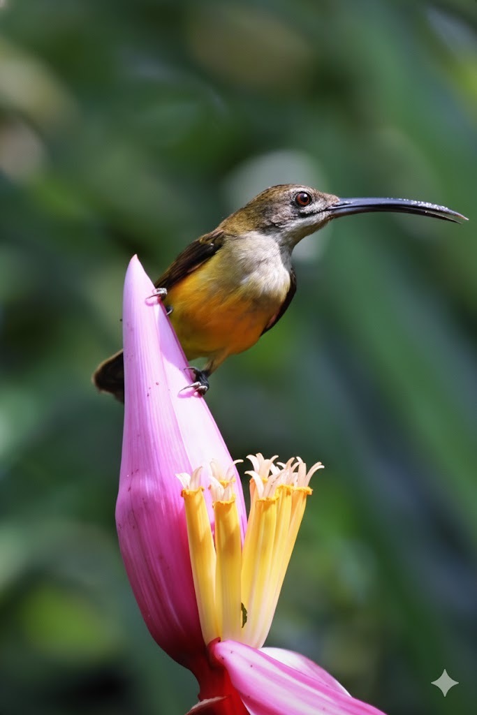 Pijantung kecil (Arachnothera longirostra)