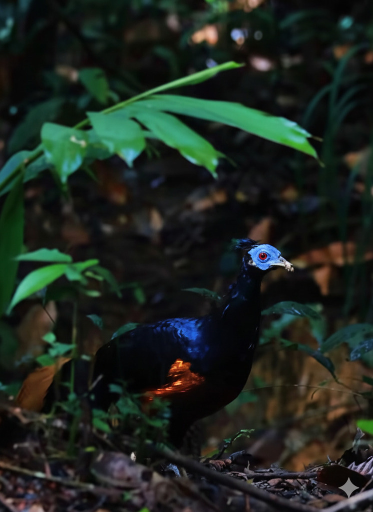 Bornean Crested Fireback (Lophura ignita)