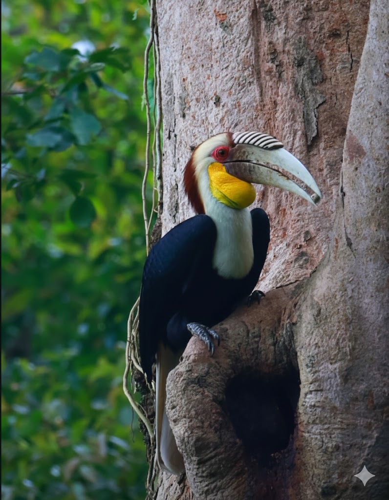 Wreathed Hornbill (Rhyticeros undulatus)
